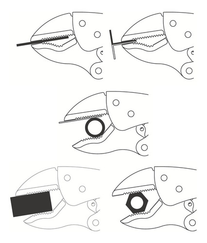 Imagem 5 de 7 de Alicate De Pressão Mordente Triangular 10'' Tramontina Pro