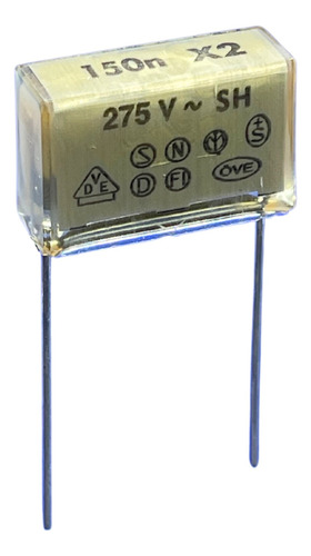 Capacitor Poliester 150k/275v X2 Supressor 20mm 10%