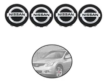 Comprar Kit De 4 Centros De Rin  Nissan Altima 2007-2013 Negro 54 Mm