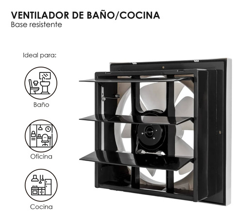 Extractor Aire Industrial 16 Pulgadas Muro Ventana Rejilla