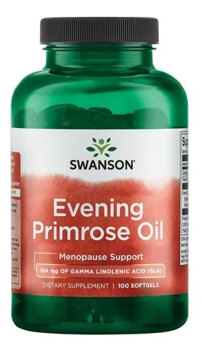 Aceite De Onagra Evening Primrose Oil 100 Sft Salud Femenina