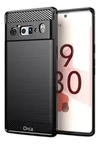 Comprar Funda Tpu Fibra Carbono Para Google Pixel 6 + Templado
