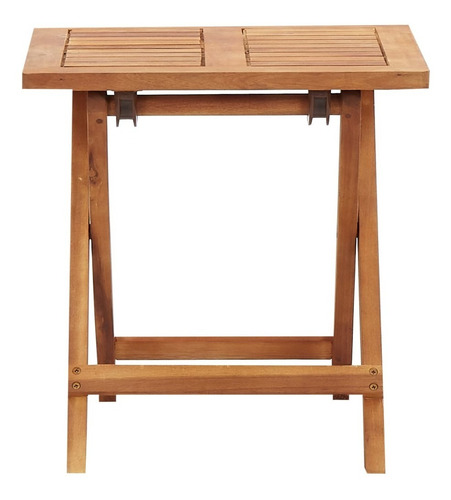 Camastro Con Mesa Polirratán Y Madera Maciza De Acacia