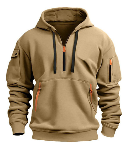 Sudadera De Hombre Con MĂșltiples Bolsillos Hombre