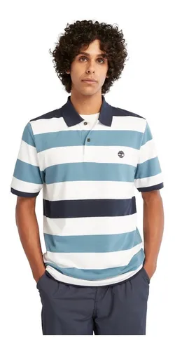 Polo Timberland Manga Corta Con Logo Bordado Para Hombre Env o