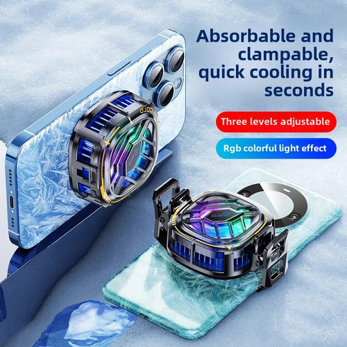 Interfaz Phone Cooler X7 Typ C Negro Dorado