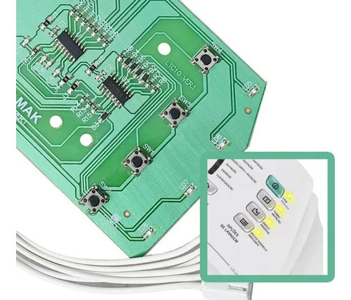 Imagem 1 de 6 de Placa Eletrônica Interface Lavadora Electrolux Ltc10