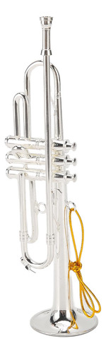 Modelo De Trompeta En Miniatura, 14 Cm, 5.5 Pulgadas, Plata