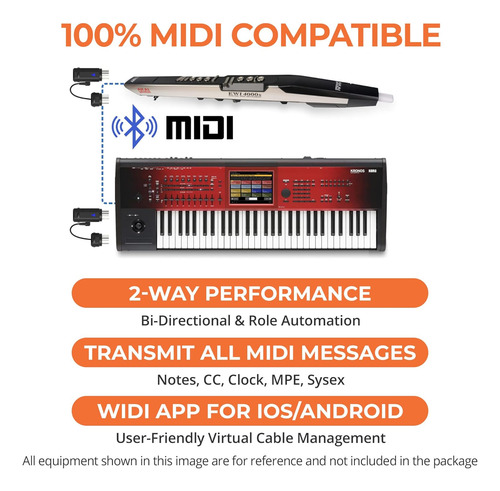 Widi Master - Adaptador Inalámbrico Midi Bluetooth 5 Midi Di