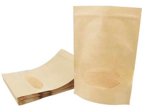 Stand Up Pouch Bolsa Zip Per Kraft, Mxrdg-007, 15x22 Cm, 50p
