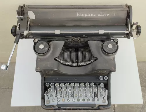 Máquina de Escribir Olivetti M40. Italia, 1.940. Bien Conservada, Funciona  de Maravilla