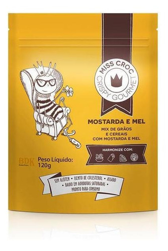 Granola Crispy Mostarda E Mel Sem Glúten Sachê 120g