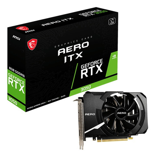 Placa De Video Msi Geforce Rtx 3050 Aero Itx Oc 8gb 912-v809