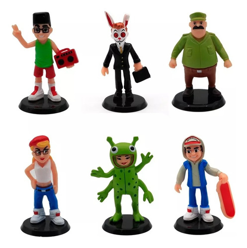 6pcs Subway Surfers Figura Modelo Juguete Niños Regalo 10cm