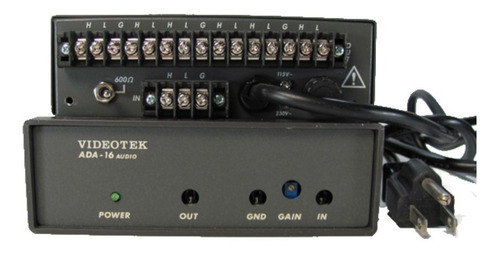 Distribuidor Amplificador De Audio Videotek-ada-16 Canales