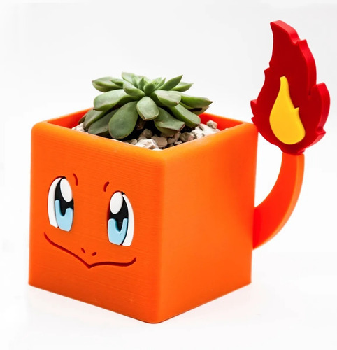 Imagen 6 de 6 de Maceta - Lapicero Pokemon Cuatro Modelos Impresion 3d