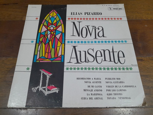 Lp Vinilo - Elías Pizarro - Novia Ausente - Arg - 1970