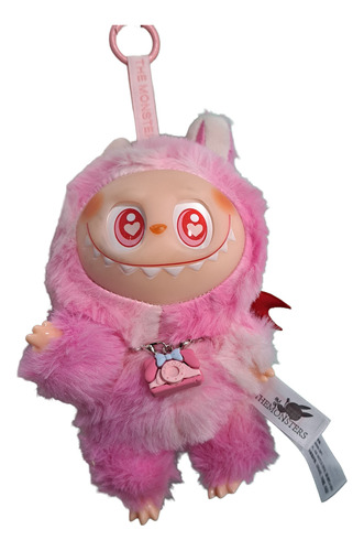 Labubu Peluche Llavero The Monsters Exclusivos Rosa Con Camara
