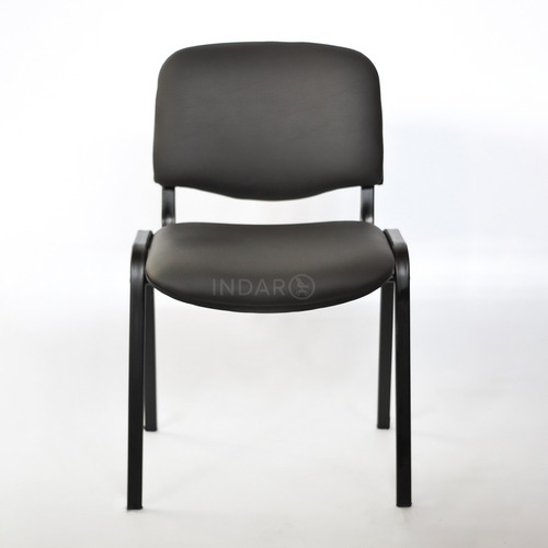Imagen 7 de 9 de Silla Apilable Fija Indar Iso Sala Espera Tapizada Pack X2