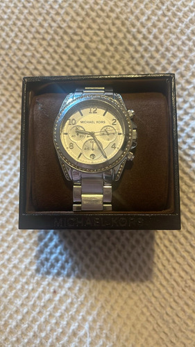 Reloj Dama Michael Kors Modelo 5165 Plateado Original Plateado Plateado Blanco (Usado)