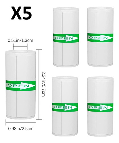 Rollos Termicos Y Autoadesivo Para Mini Impresora Termica
