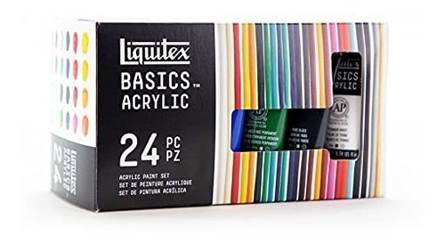 Liquitex Basics 24 Tube Acrylic Paint Set, 22ml