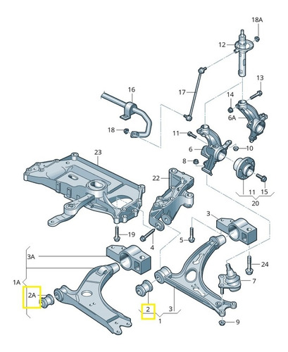 Kit Buje Horquilla Del Seat Altea Leon Toledo 2.0 04-2020 @