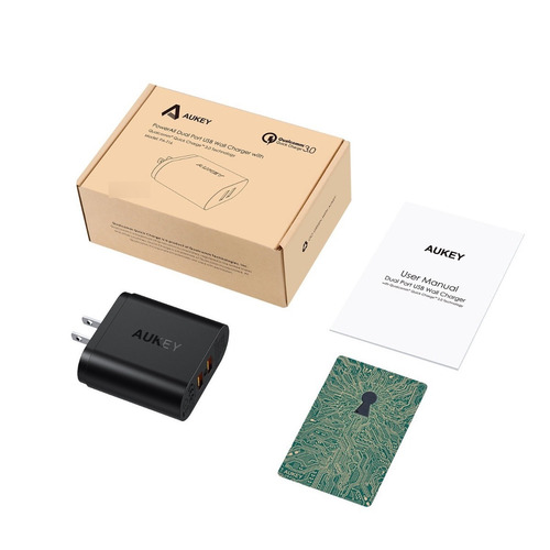 Cargador Pared Aukey Quick Charge 3.0