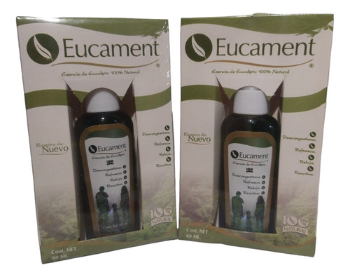 2 Eucament Esencia De Eucalipto 100% Natural 60ml