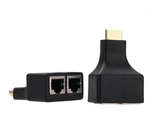 Extender Hdmi Pasivo Hasta 30 Metros Doble Linea Utp Cat 5 6