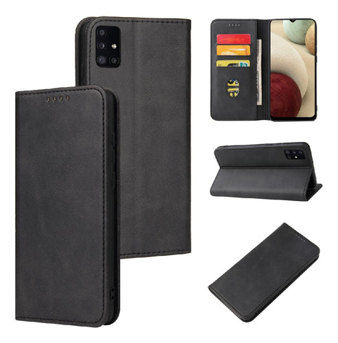 Funda Para Samsung Galaxy M30s/m21 Cuero Folio Flip Caso