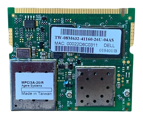 Placa Mini-pci Wireless Agere Mpci3a-20/r Toshiba Compaq