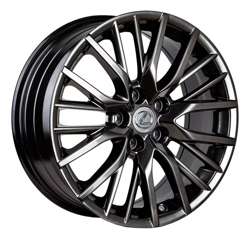 Llantas 18x7.5 5x114.3 Et35 Mod Lexus Hyper Black 5564 (set