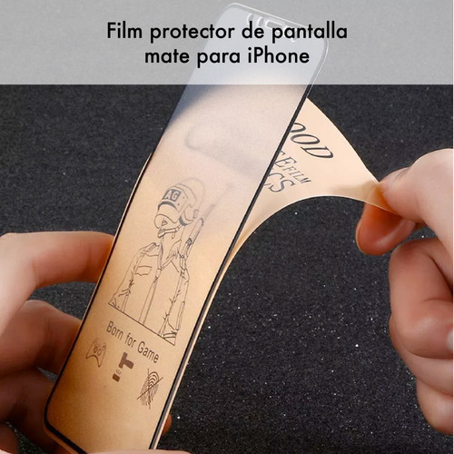 Imagen 2 de 10 de Film Ceramico Mate Compatible iPhone 13 Y 13 Pro