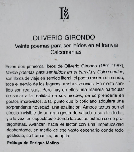 Espantapájaros Y Tres Libros Más, Oliverio Girondo, Losada (Usado)
