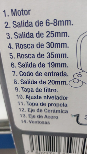 Bomba De Agua Sumergible Acuario Fuente Estanque Muro 2m