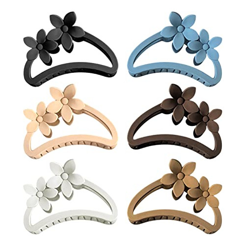 6pcs Clips De Garra De Flores Mates, Gran Gran Lindo Hkmv0