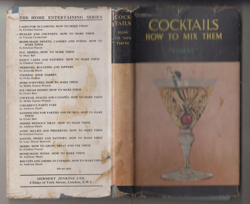 Cocktails Antiguo Recetario De Robert Vermeire En Ingles 