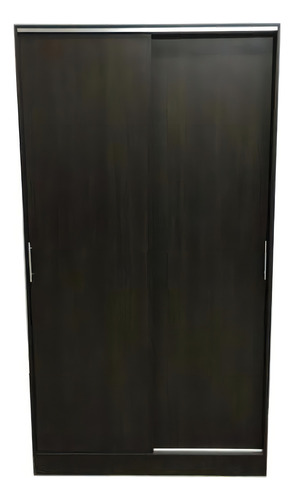 Mobiliário de cartaz Hedi 100 x 180 em melamina de cor wengué com 2 portas deslizantes