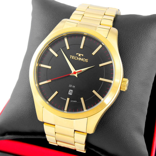 Imagem 1 de 6 de Relógio Technos Masculino Dourado Performer Racer