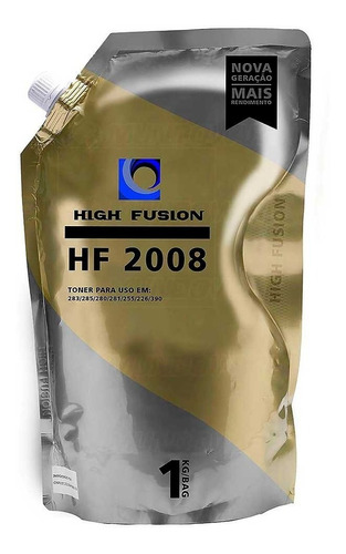 Pó Toner Refil High Fusion Hf2008 2008 Universal 1 Kg
