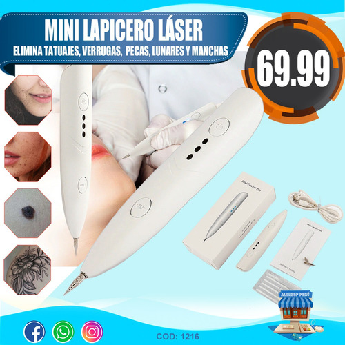 Laser Elimina Verrugas, Pecas, Lunares, Manchas Y Tatuajes