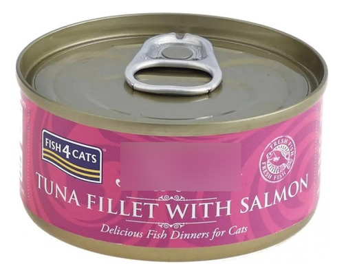 Fish4cats Alimento Humedo Gato Filete De Atun Con Salmon 70g