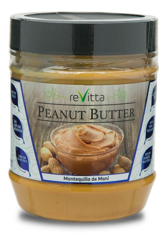 Mantequilla De Maní Peanut Butter 500gr 1/2 Kg 100% Natural