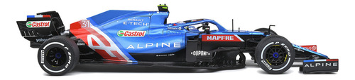 F1 Alpine A521 Ocon Vencedor Gp Ungria 2021 1:18 Solido