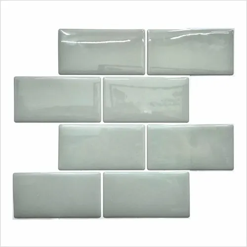 Vinil Adesivo Metro Subway Menta 26x30cm 3d Relevo Kit 06pç