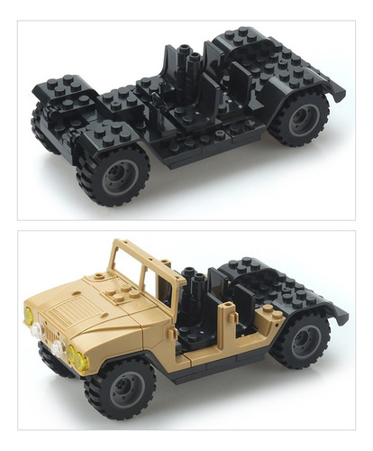 Minibuild Vehículo De Combate Hummer Construcción Plástico