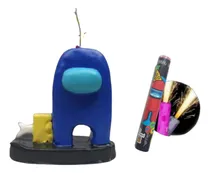 Comprar Articulo Cumple Fiesta Vela Cera Y Chispera Personajes Niño