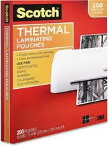 Comprar Laminas Scotch 3m Paquete De 200 Laminadoras Tamano Carta