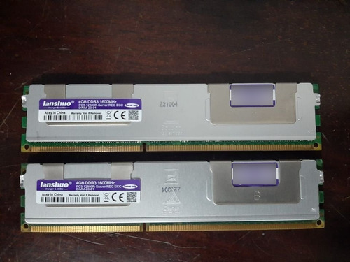 Memoria Ram Ddr3 1600mhz Ecc 8gb 2x4gb